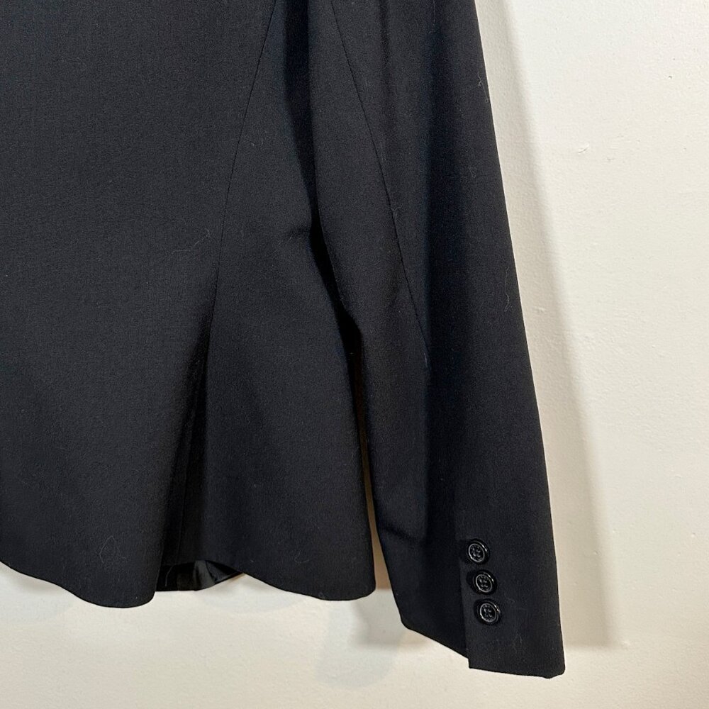 Tahari Arthur S. Levine Blazer Jacket Black Size 12 Classic Academia Sleek - Picture 8 of 10